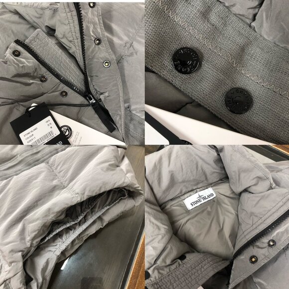 Stone Island Stand - Collar Down Vest Light Gray - Picture 5 of 7